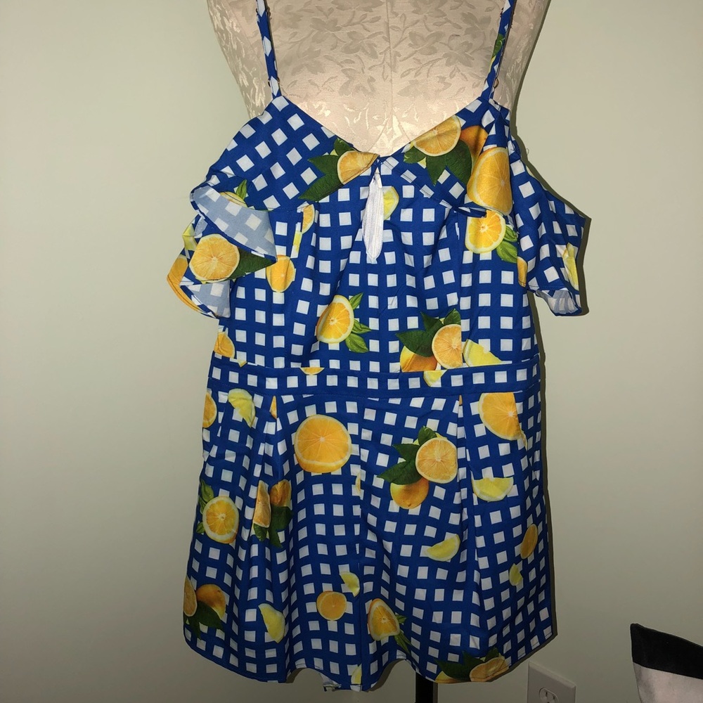 ‘Bittersweet’ Lemon Print Romper - Picture 5 of 5